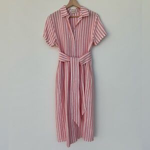 Anthropologie 4our Dreamers Linen Midi Dress in XS